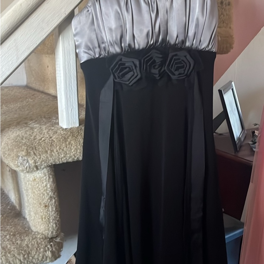 Elegant Black and Silver Dress
